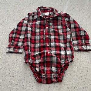 Carters button down long sleeve shirt - 18 months